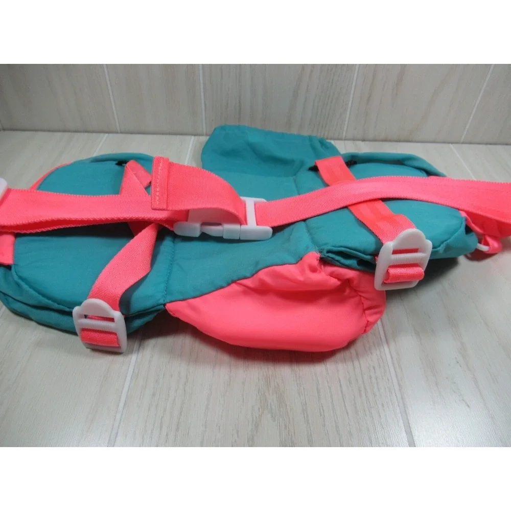 Sport Graphics Fanny Pack Fluorescent Pink-Peach & Teal Blue bum bag vintage